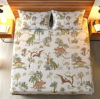 Jungle Dinosaur Export Luxury Bedsheet Set