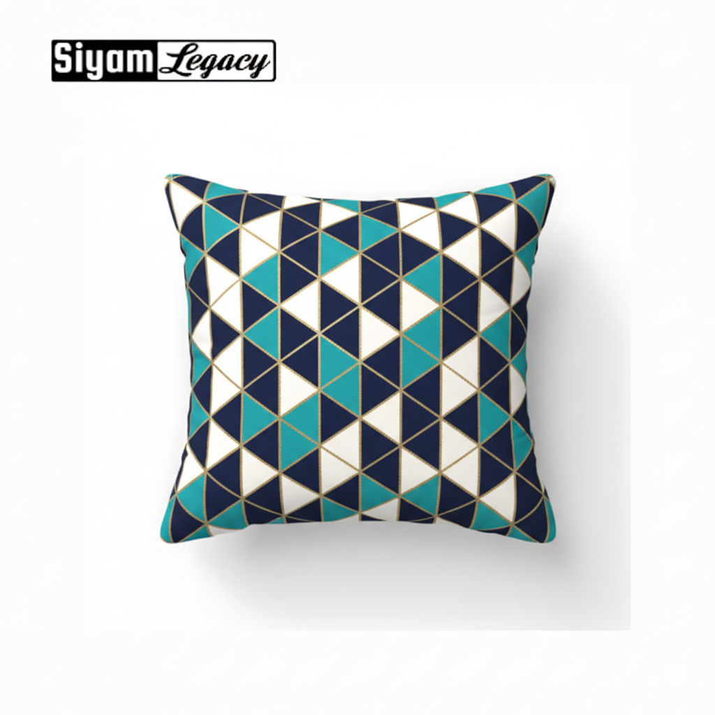 Nexus Motif Cushion With Cushion Cover (20 x 20 inch)