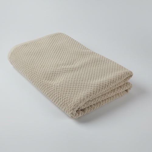 Beige Popcon Luxury Bath Sheet