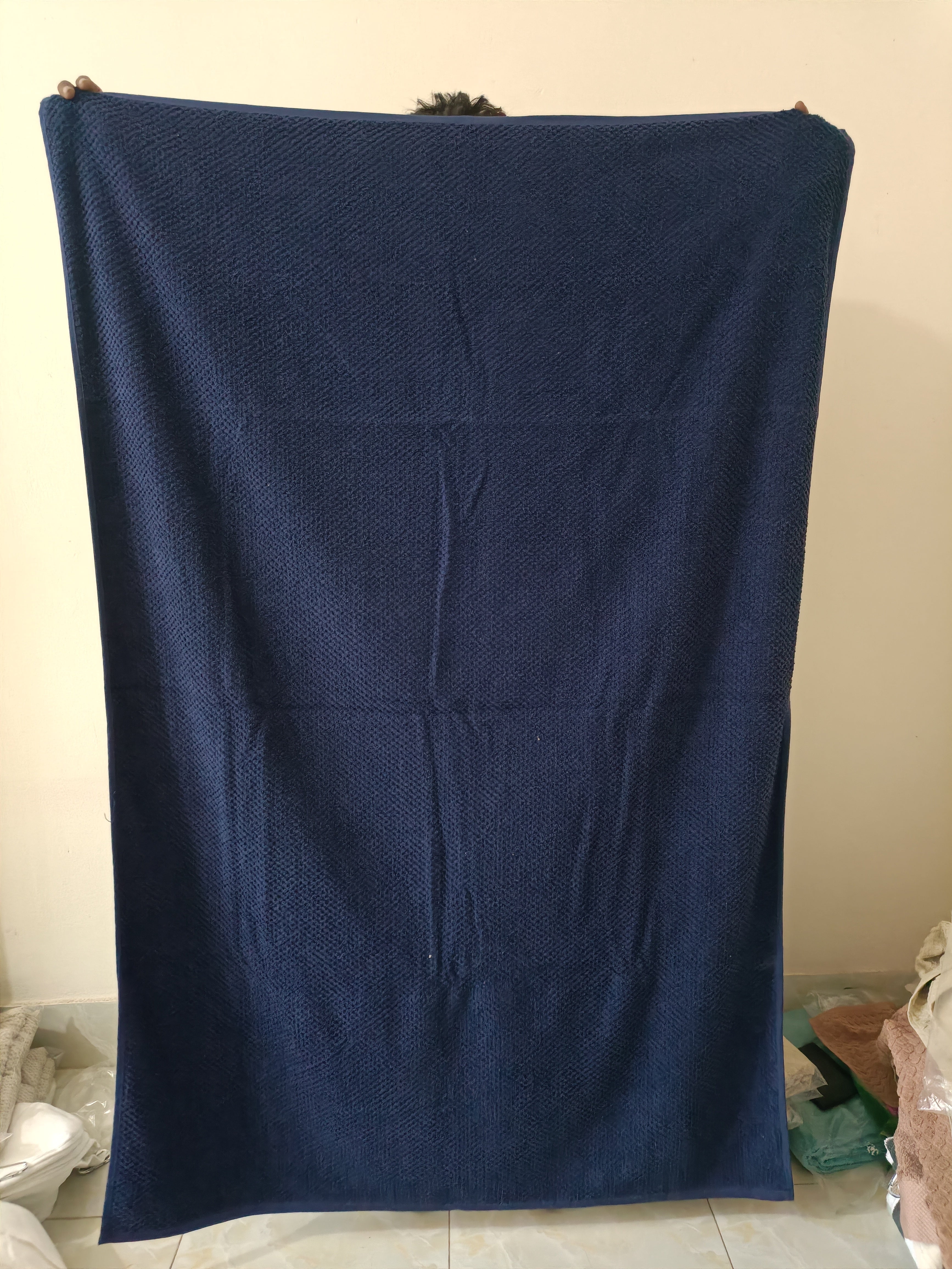 Deep Navy Blue Luxury Bath Sheet (40 X 60 Inch)