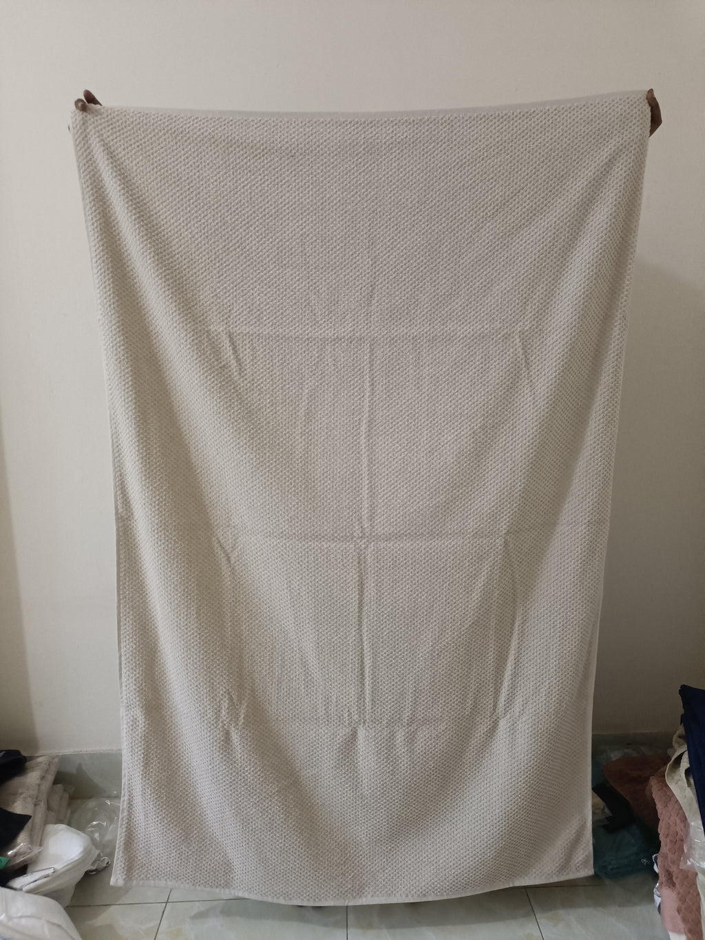 Beige Luxury Bath Sheet (60 X 40 Inch)