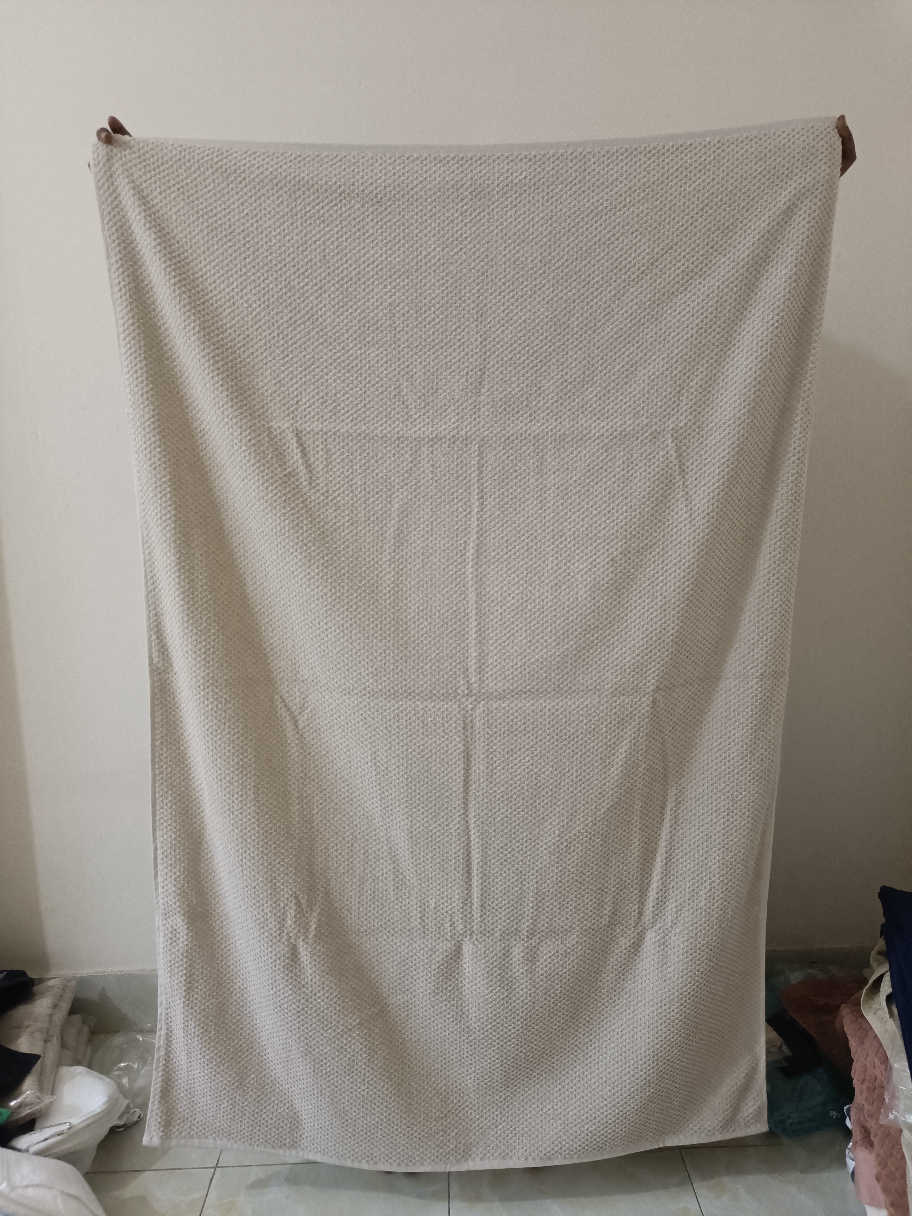 Beige Luxury Bath Sheet (60 X 40 Inch)