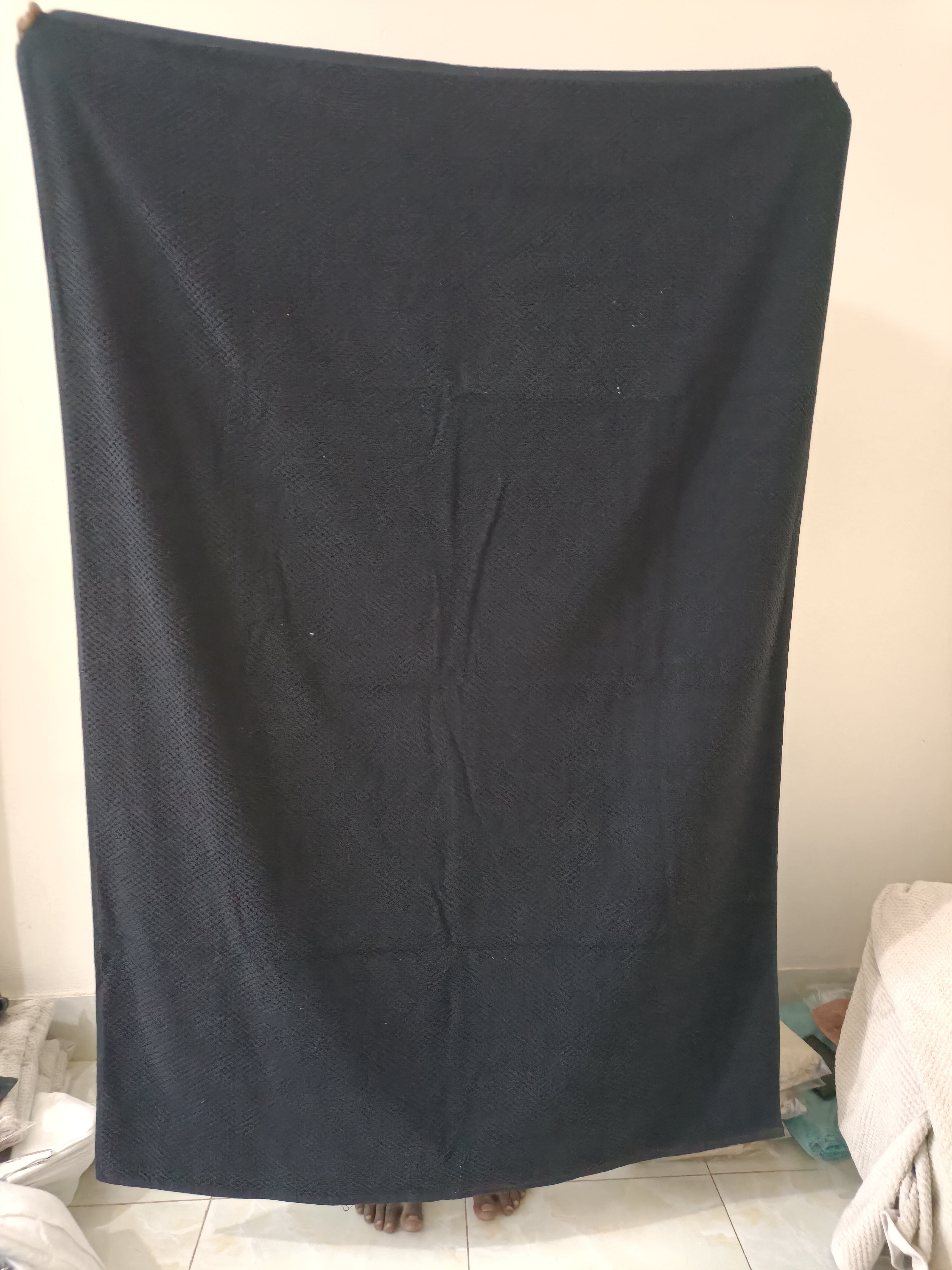 Jet Black Luxury Bath Sheet (40 X 60 Inch)