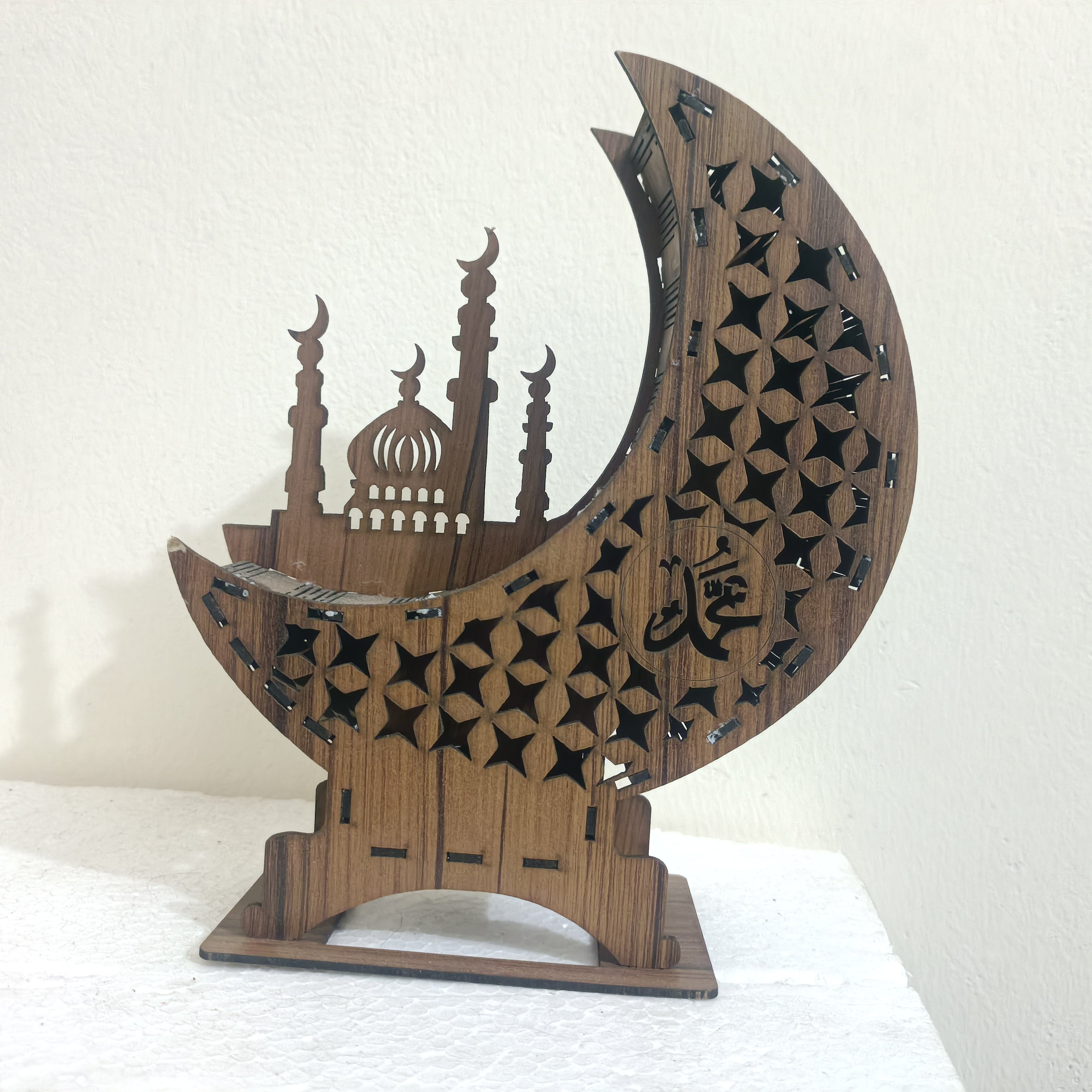 Handcraft Wooden Moon showpiece