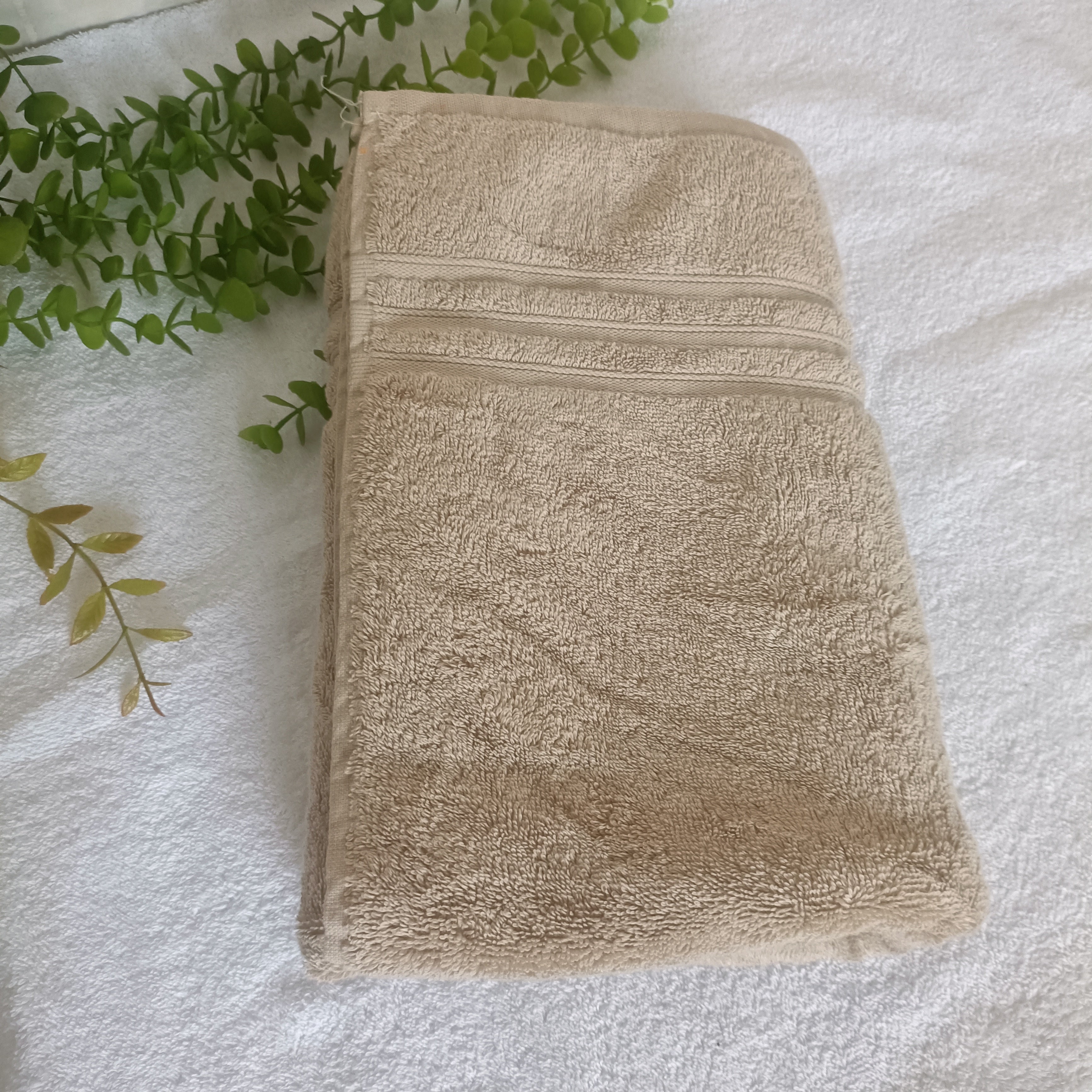 Royal Beige Luxury Bath Towel (27 X 54 Inch)