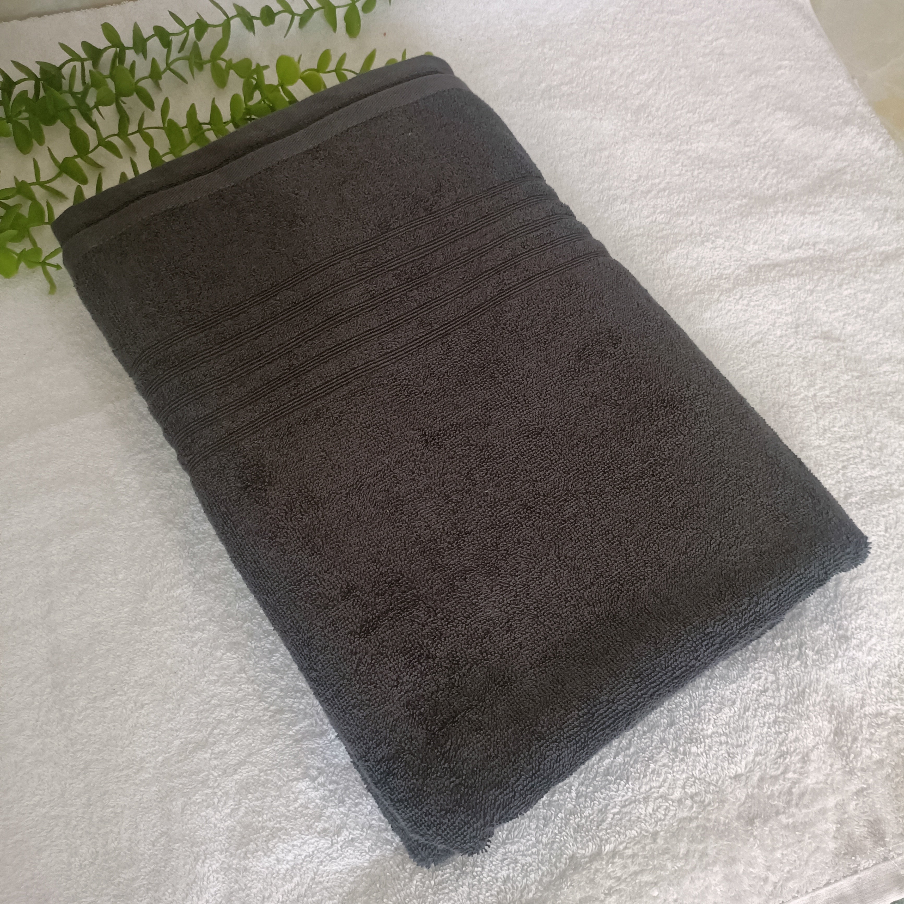 Slate Grey Premium Bath Sheet (60 X 40 Inch)