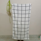 Classic Grid Premuim Bath Towel (27 X 54 Inch)