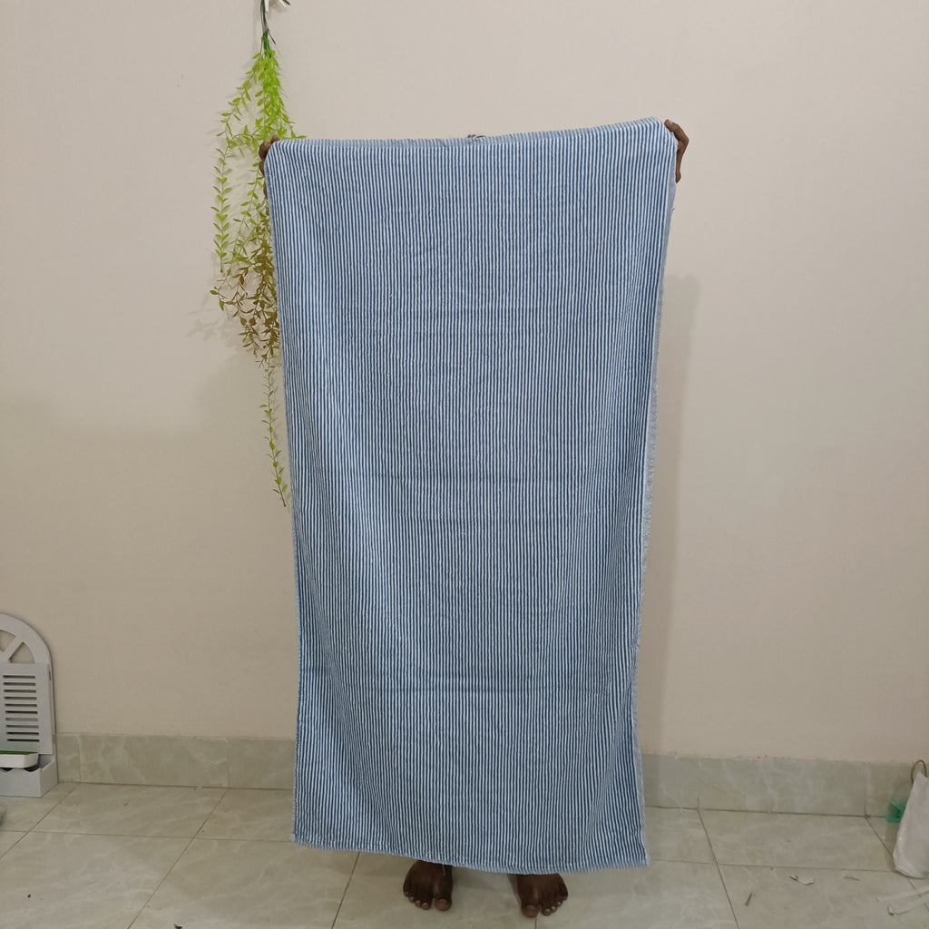 Classic Micro-Stripe Premuim Bath Towel (27 X 54 Inch)