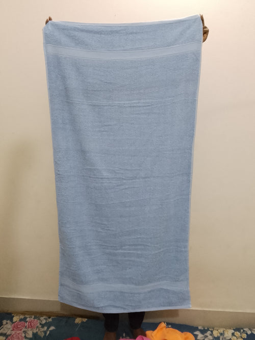 Bath Towel Pastel Blue 27 X 54 Inch