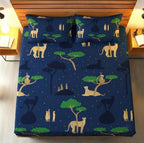Midnight Safari Export Luxury Bedsheet Set