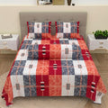 Roktim Rekha Bedsheet & Pillow Covers Set