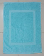 Soft Cotton Turquoise Door Mat (30 X 20 Inch)