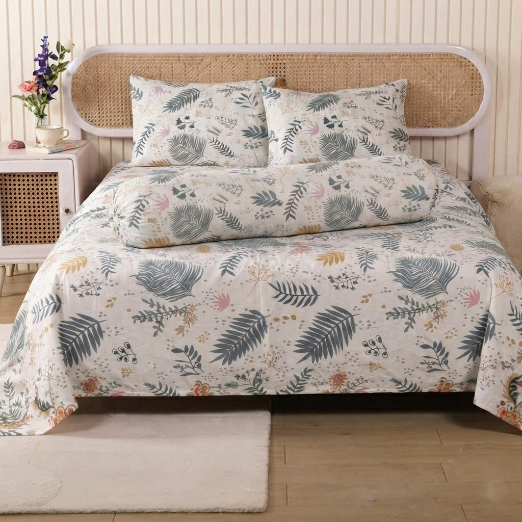 Suzanne Petals Export Quality Bedsheet & Pillow Set