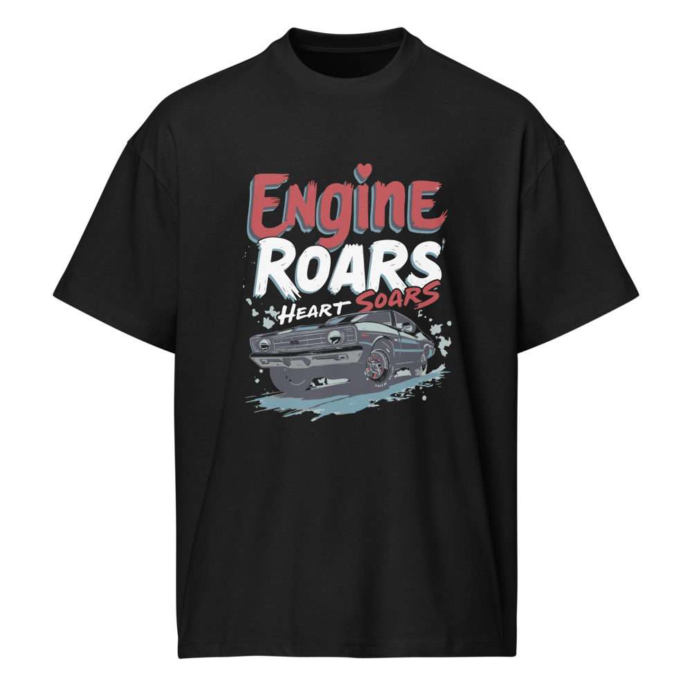 Engine Roars Drop Shoulder T-shirt