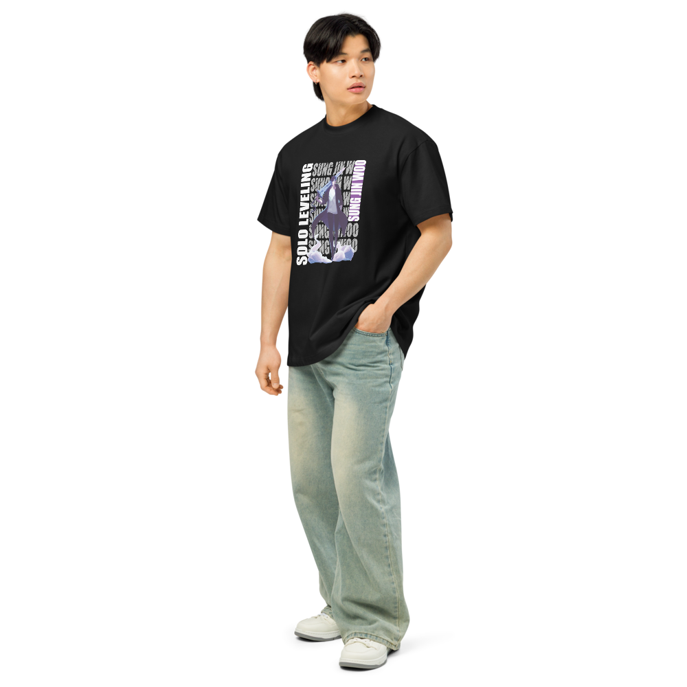 Solo Leveling Anime Drop Shoulder T-shirt For Men