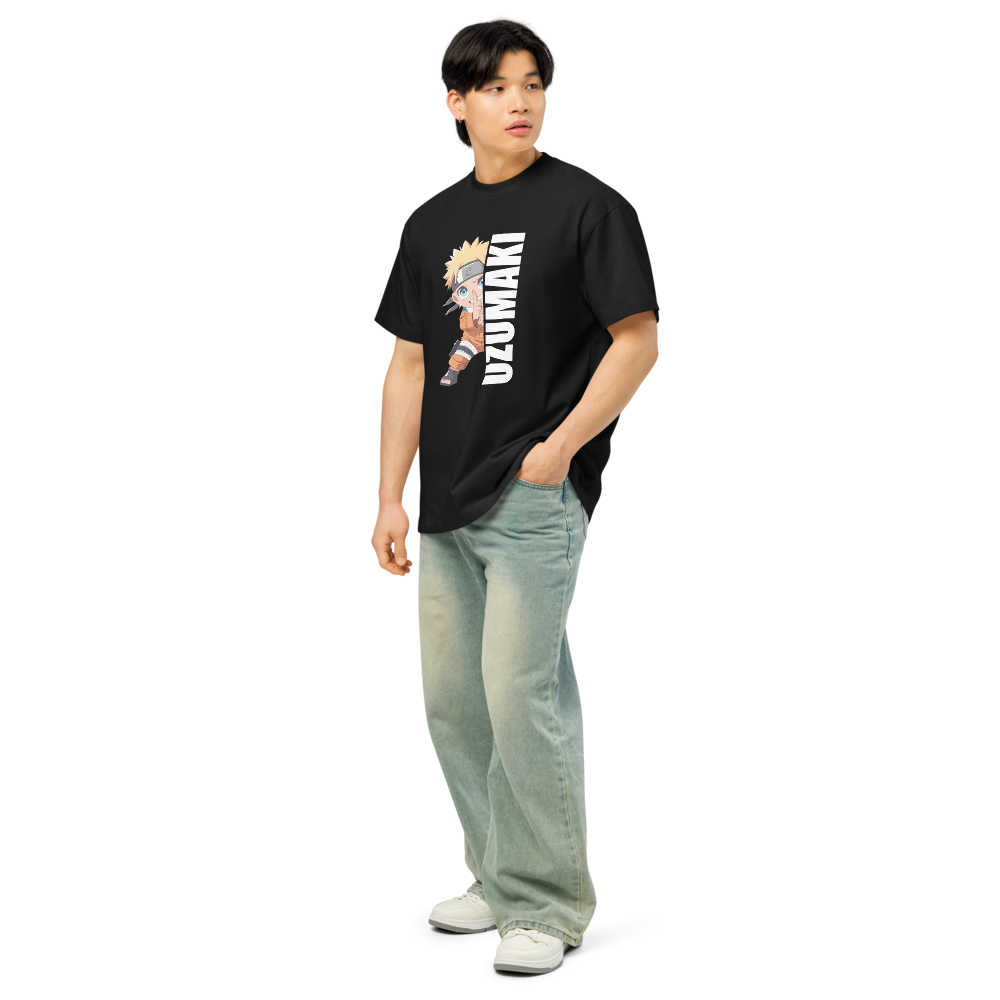 Uzumaki Anime Lover Drop Shoulder T-shirt For Men