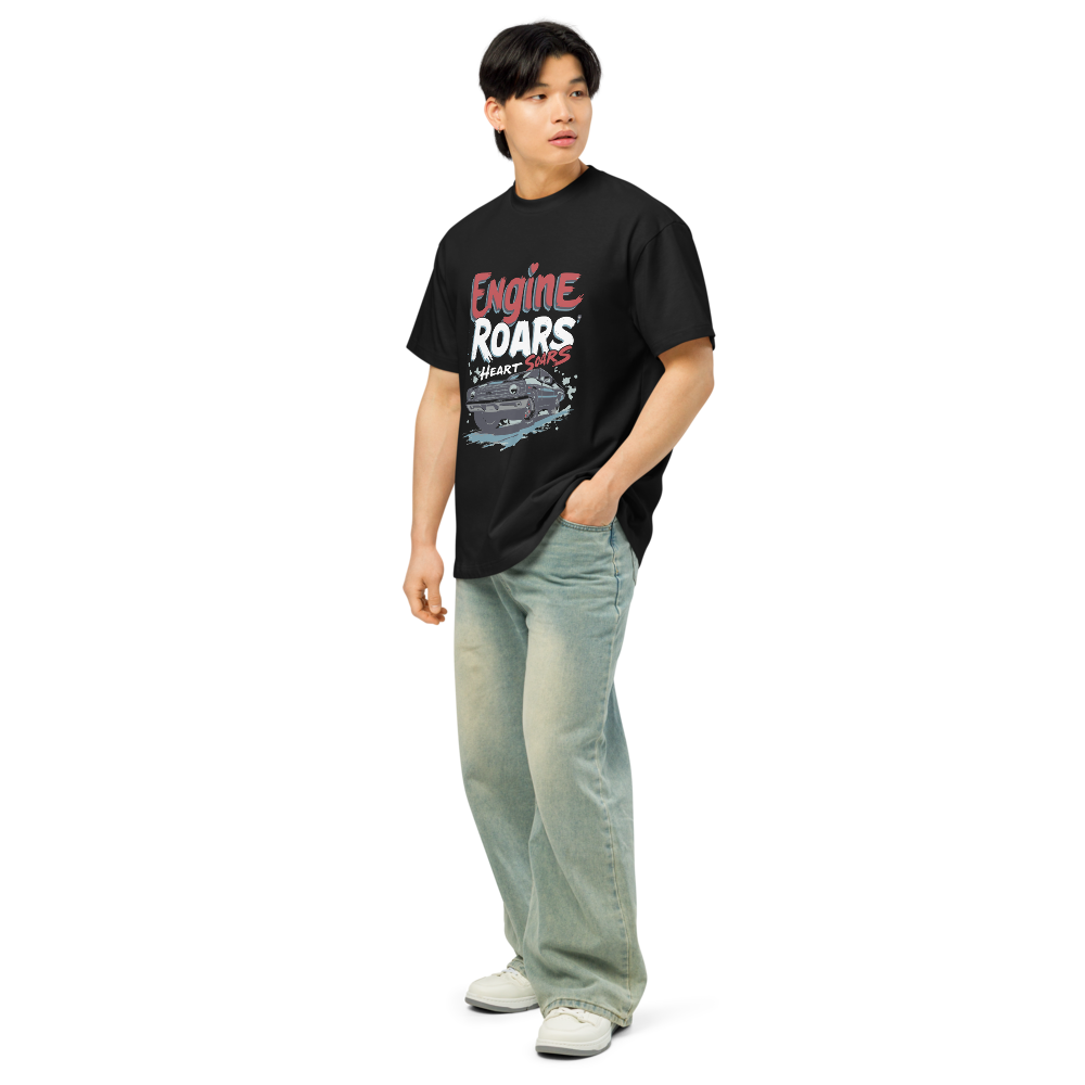 Engine Roars Drop Shoulder T-shirt